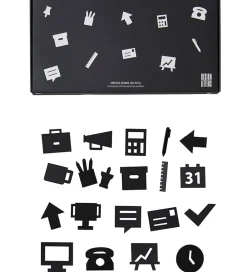 Design Letters Bogstaver*Ikoner - Kontor - Sort