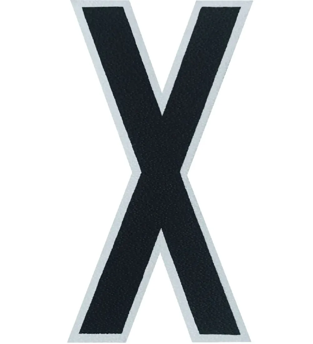 Bogstaver-Design Letters Klistermærke - Mobil - X - 5cm - Black