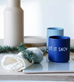 Kop Og Tudekop-Design Letters Kop - Favourite - Let It Snow - Midnight Blue