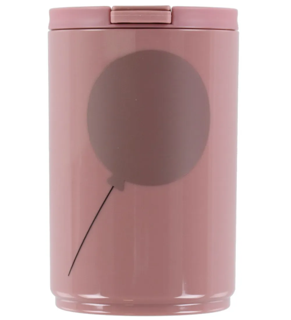Design Letters Termoflasker|Kop Og Tudekop*Kop m. Sugerør - Travel - 330 ml - Rosa