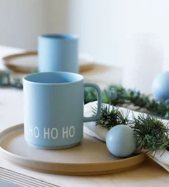 Design Letters Kop Og Tudekop*Krus - Favourite - Ho Ho Ho - Light Blue