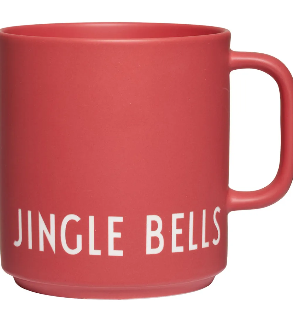 Kop Og Tudekop-Design Letters Krus - Favourite - Jingle Bells - Faded Rose