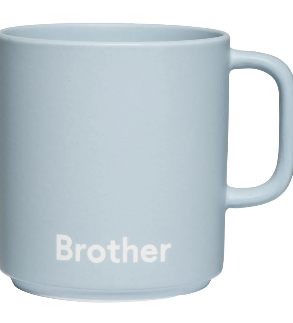 Kop Og Tudekop-Design Letters Krus - Favourite - Brother - Light Blue
