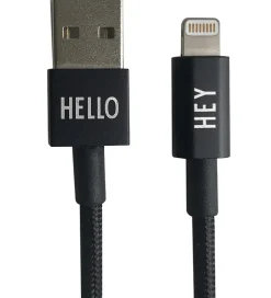 Adaptere Og Opladere-Design Letters Opladerkabel - iPhone - USB-A/Lightning - Sort