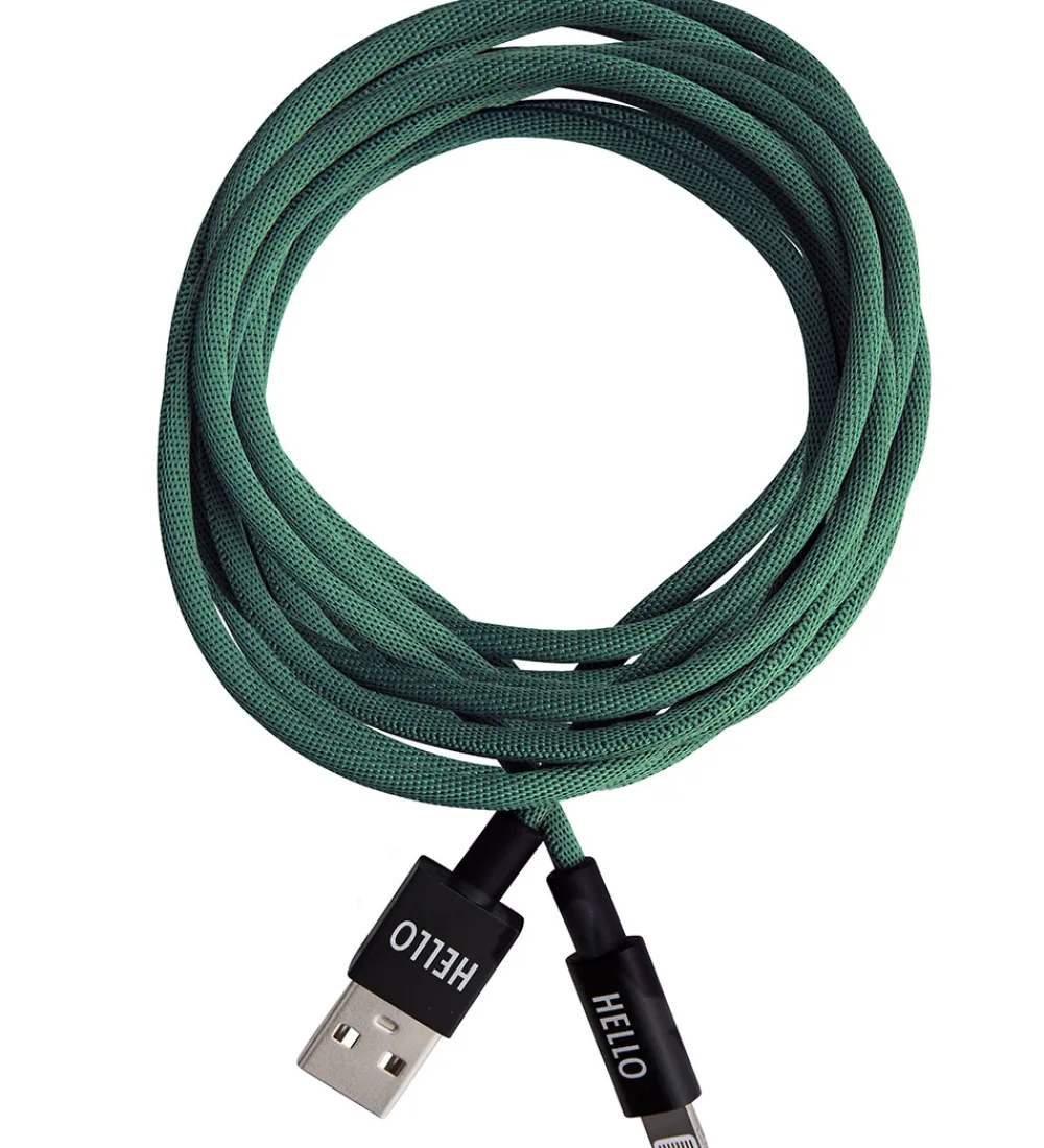 Adaptere Og Opladere-Design Letters Opladerkabel - iPhone - USB-A/Lightning - Grøn