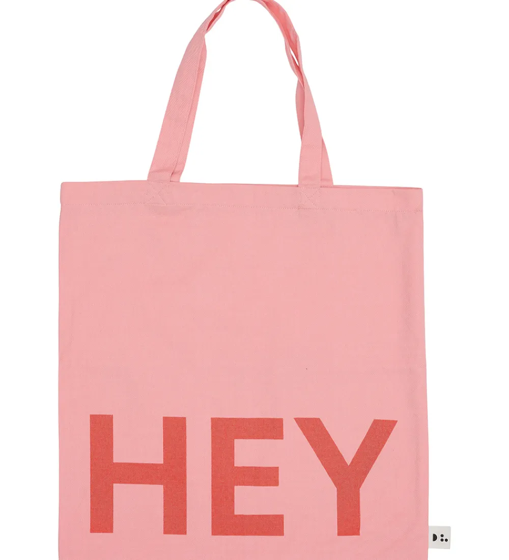 Shoppers-Design Letters Shopper - Hey - Soft Red