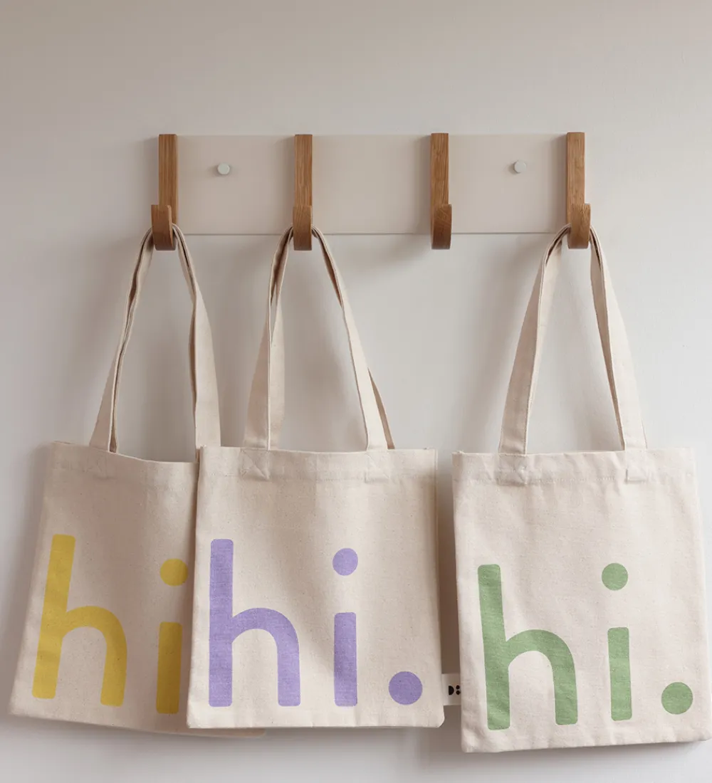 Design Letters Shoppers*Shopper - Lille - Hi - Natur/Gul