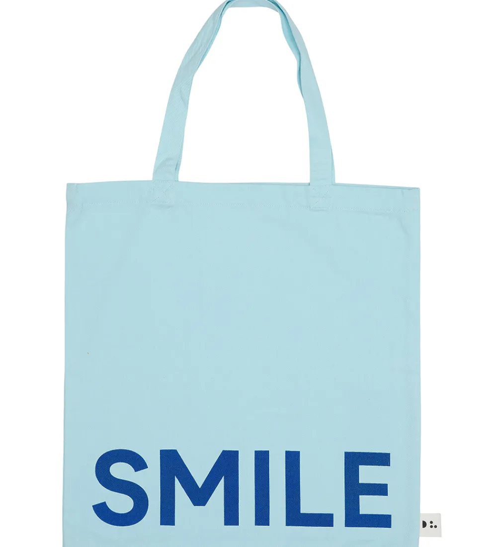 Shoppers-Design Letters Shopper - Smile - Ice Blue