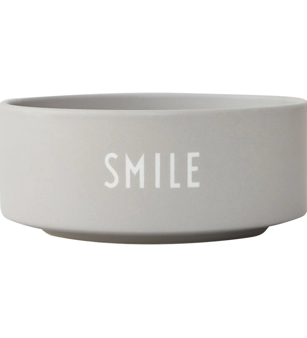 Skåle-Design Letters Skål - Smile - Grå