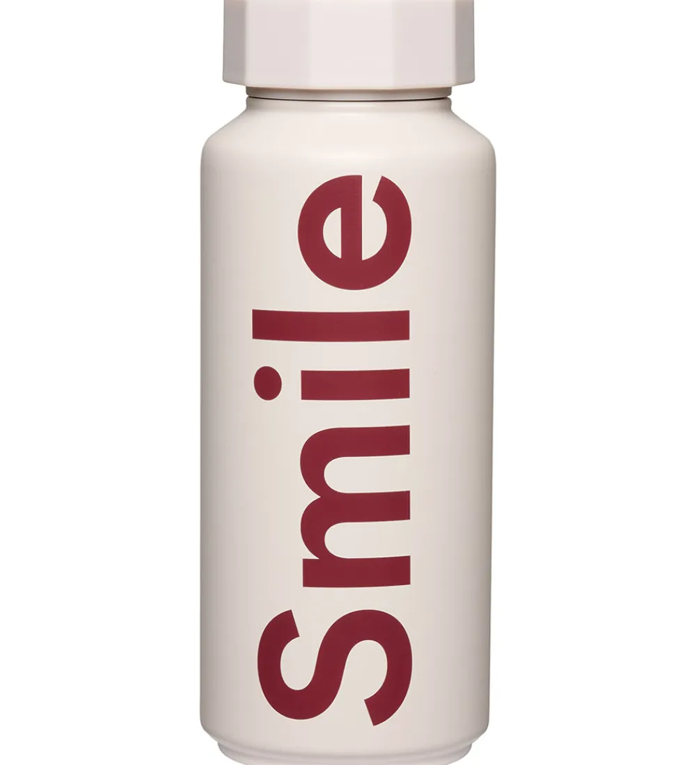 Design Letters Termoflasker|Spisetid*Termoflaske - 500 ml - Smile - Pastel Beige