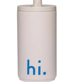 Design Letters Termoflasker*Termokop - Travel - 350 ml - Beige m. Hi