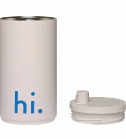 Design Letters Termoflasker*Termokop - Travel - 350 ml - Beige m. Hi