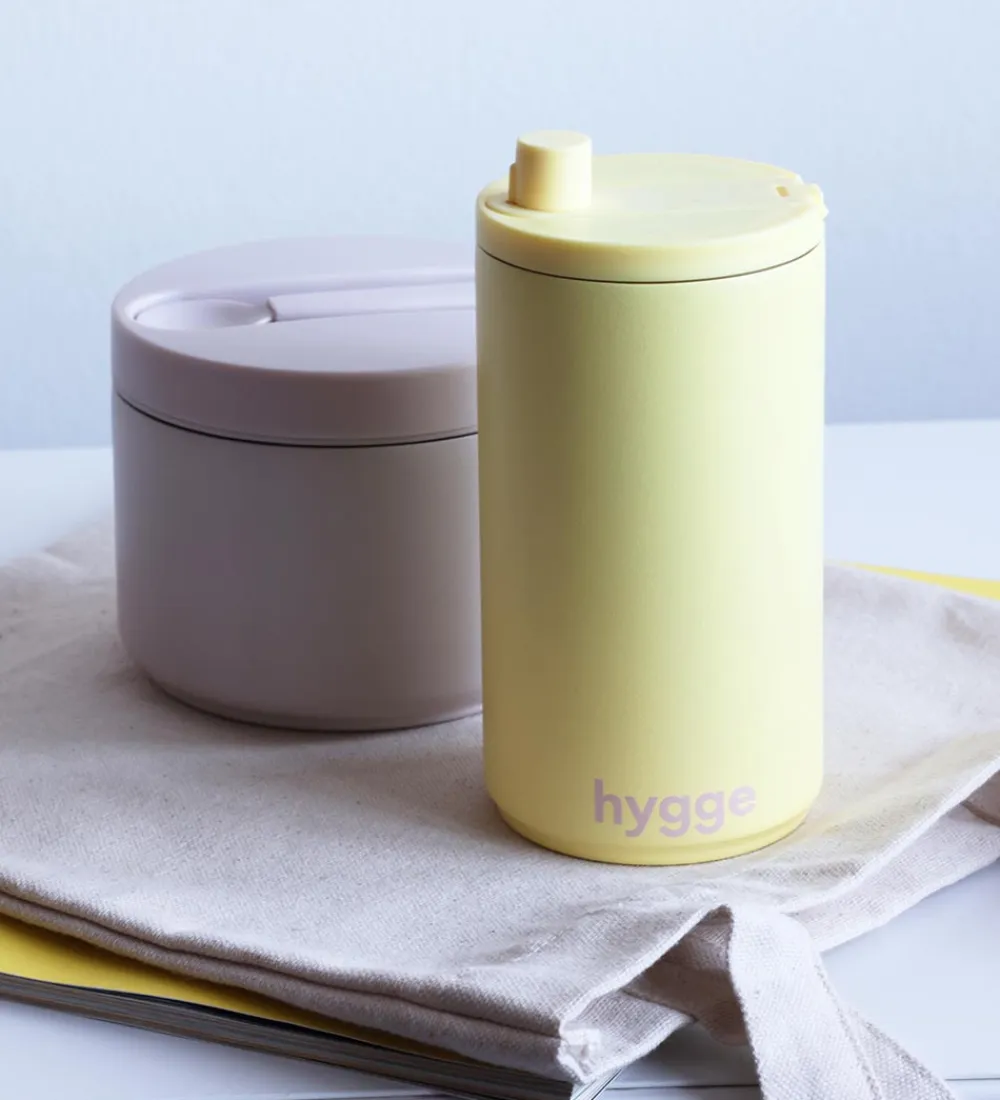 Termoflasker-Design Letters Termokrus - Travel - Hygge - 350ml - Gul