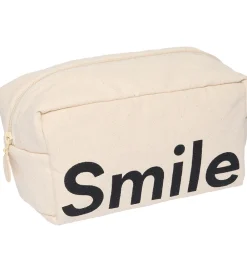 Toilettasker|Toilettasker-Design Letters Toilettaske - Smile - Natur/Sort