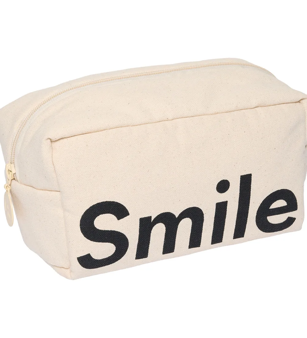 Toilettasker|Toilettasker-Design Letters Toilettaske - Smile - Natur/Sort