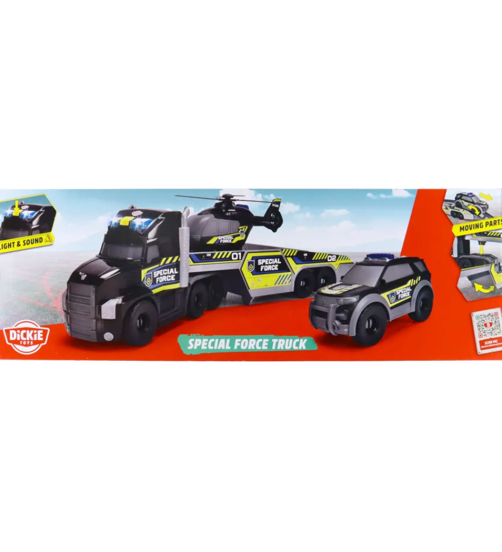 Dickie Toys Biler, Tog Og Køretøjer*Bilsæt - Special Force Truck - Lyd/Lys