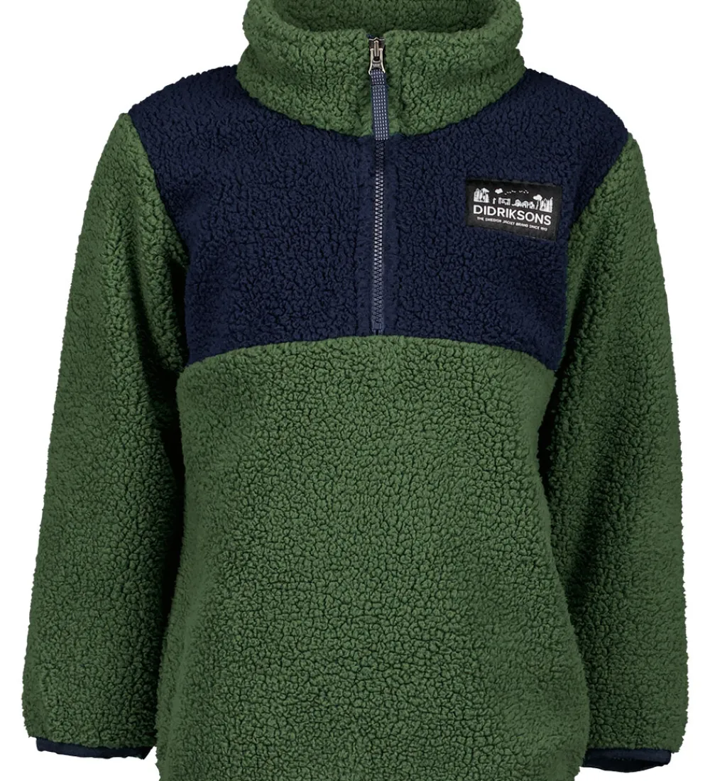 Didriksons Fleece*Fleecetrøje - Gosig - Light Moss