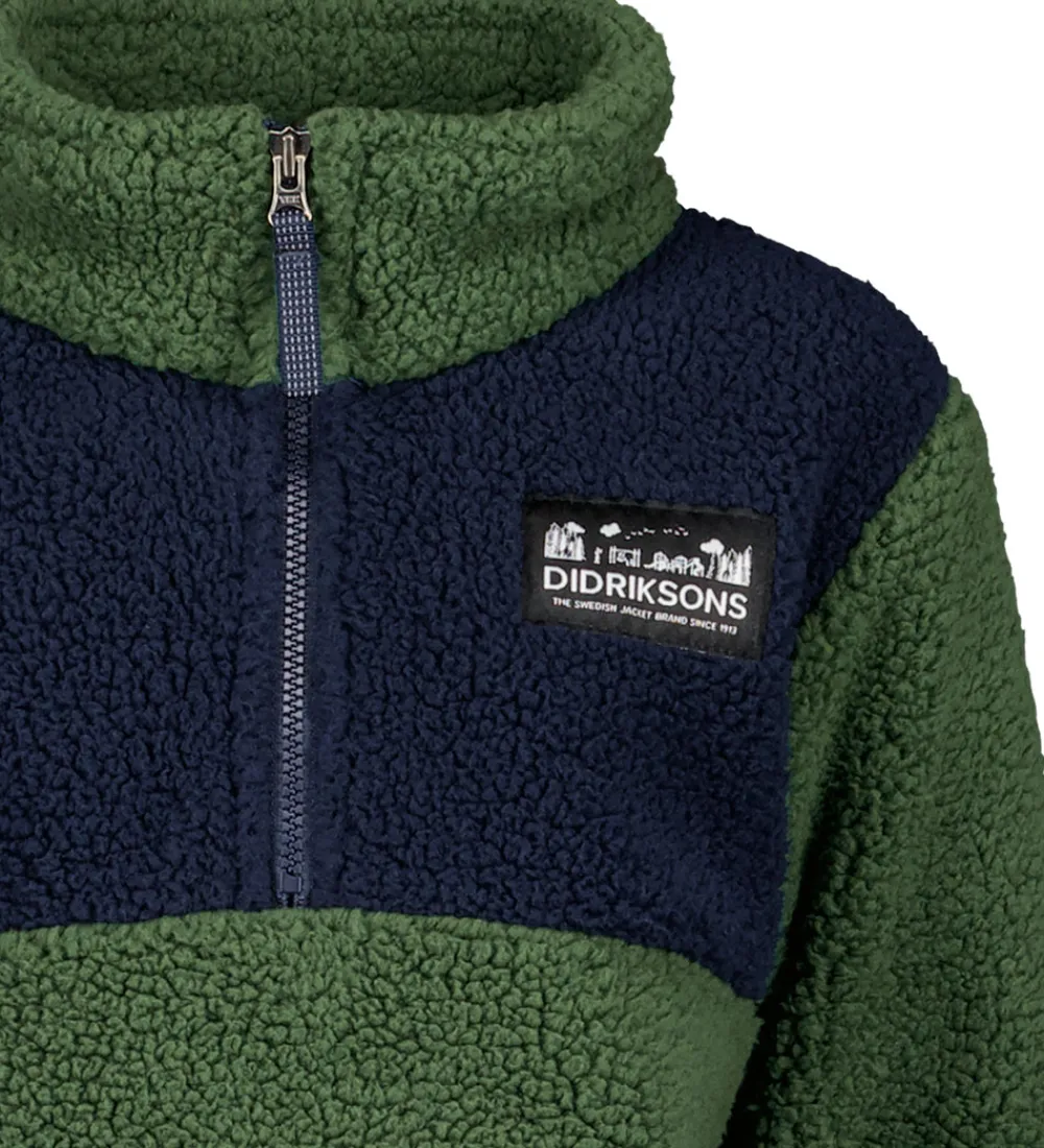 Didriksons Fleece*Fleecetrøje - Gosig - Light Moss