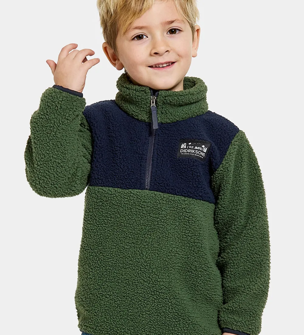 Didriksons Fleece*Fleecetrøje - Gosig - Light Moss