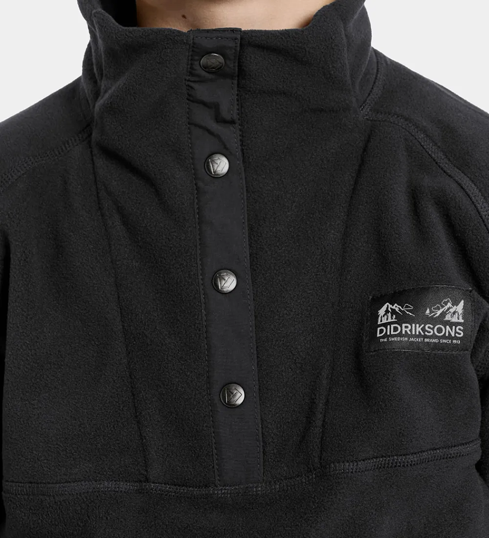 Didriksons Fleece*Fleecetrøje - Yokto - Sort