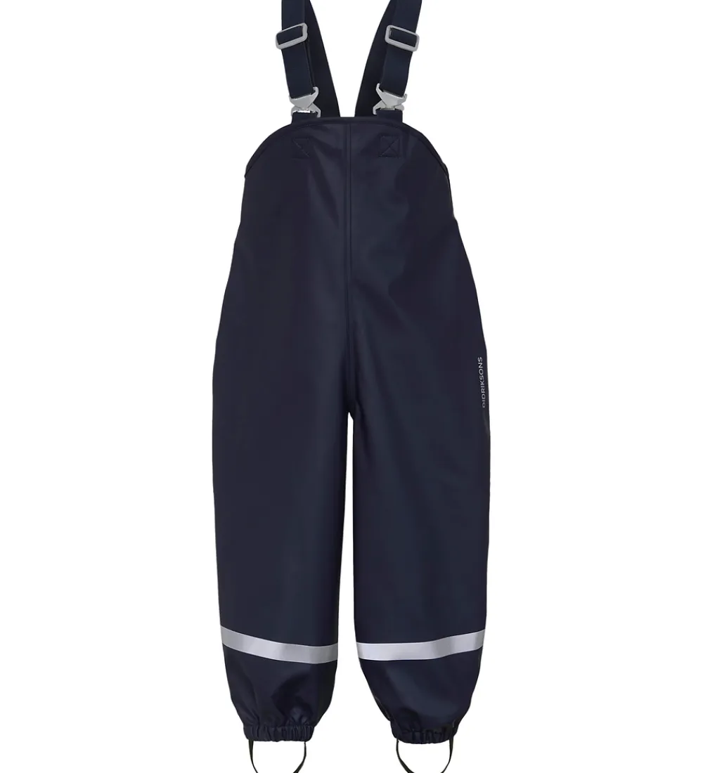Regntøj-Didriksons Regnbukser m. Seler - PU - Plaskeman - Navy