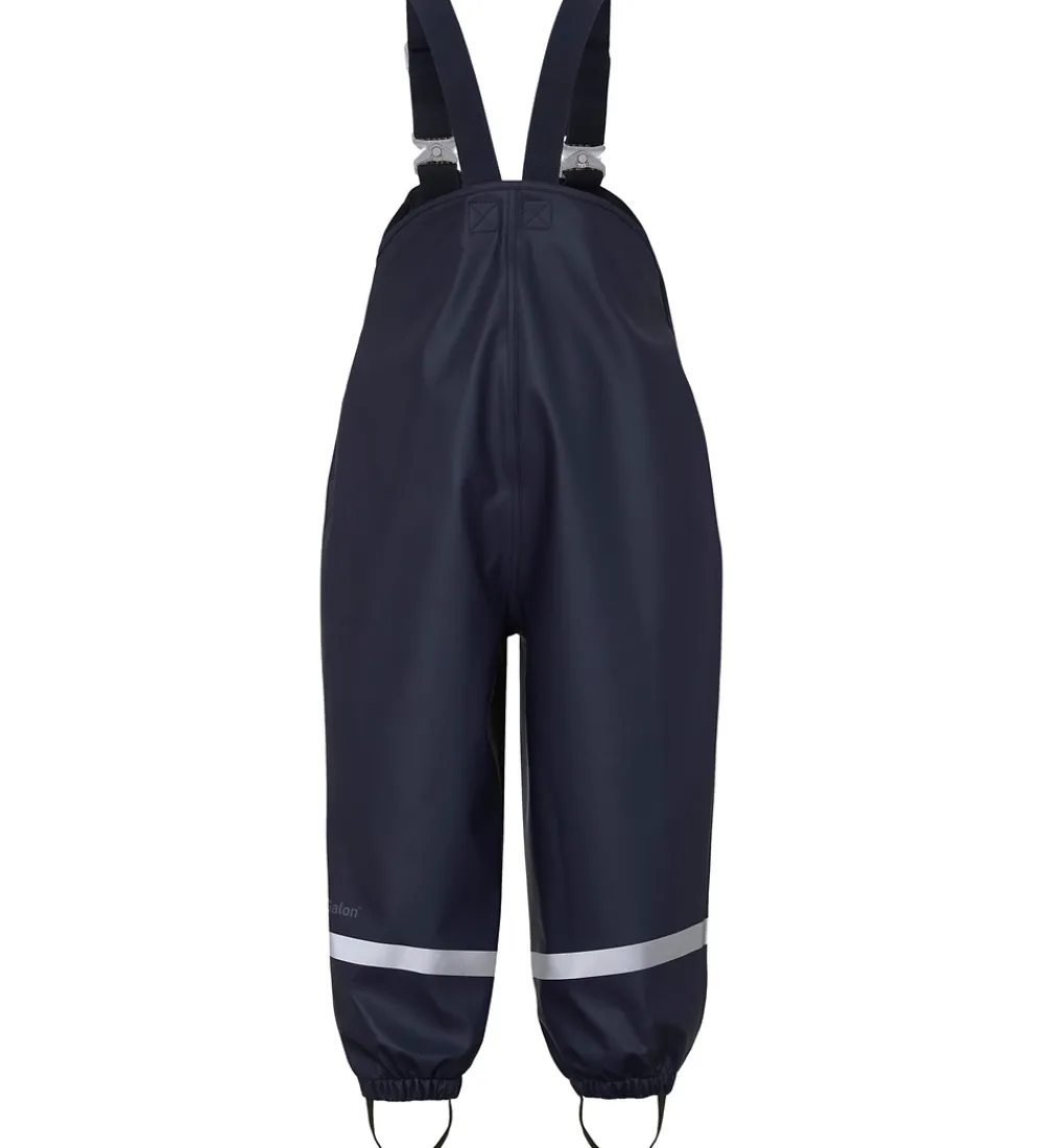 Regntøj-Didriksons Regnbukser m. Seler - PU - Plaskeman - Navy