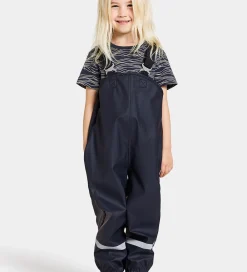 Regntøj-Didriksons Regnbukser m. Seler - PU - Plaskeman - Navy