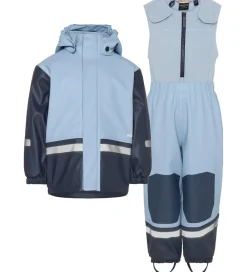 Regntøj-Didriksons Regntøj m. Fleece - Boardman - PU - Cloud Blue