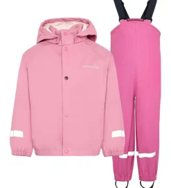 Didriksons Regntøj*Regntøj m. seler - PU - Slaskeman - Light Heather Pin