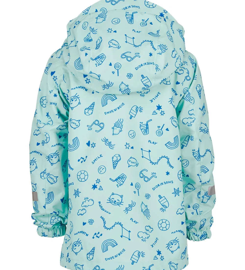 Didriksons Sommerjakker*Sommerjakke - Norma - Doodle Pale Mint