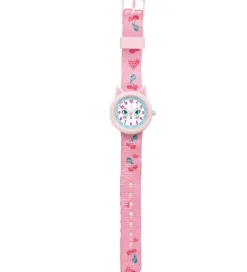 Ure-Djeco Armbåndsur - Pink m. Kat