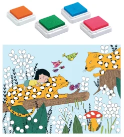 Maling-Djeco Fingermaling - Sæt - Jungle