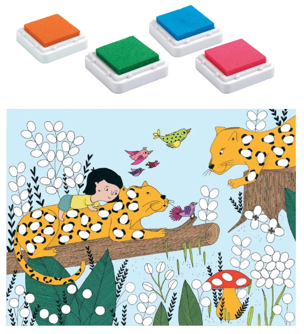 Maling-Djeco Fingermaling - Sæt - Jungle