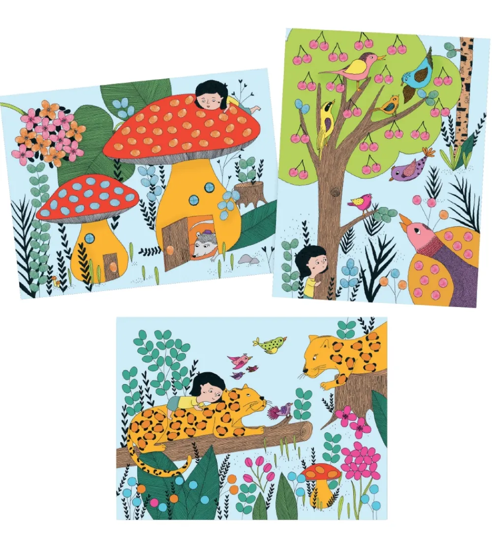 Maling-Djeco Fingermaling - Sæt - Jungle