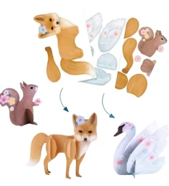 Kreasæt|Babylegetøj-Djeco Kreasæt - 6 Projekter - Fluffy Box