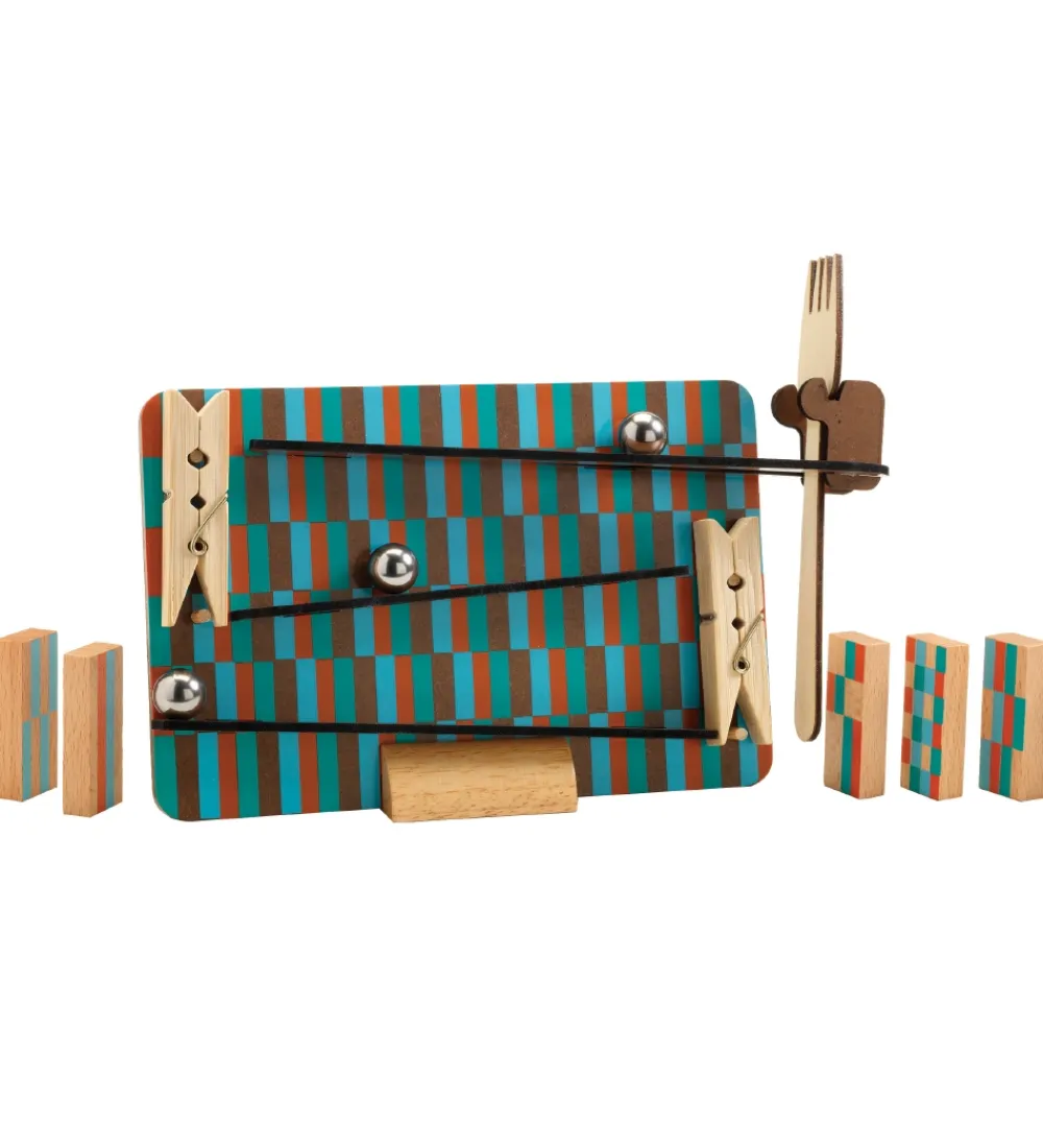 Djeco Kuglebaner*Kuglebane - Træ - Zig & Go - 14 dele - Fork