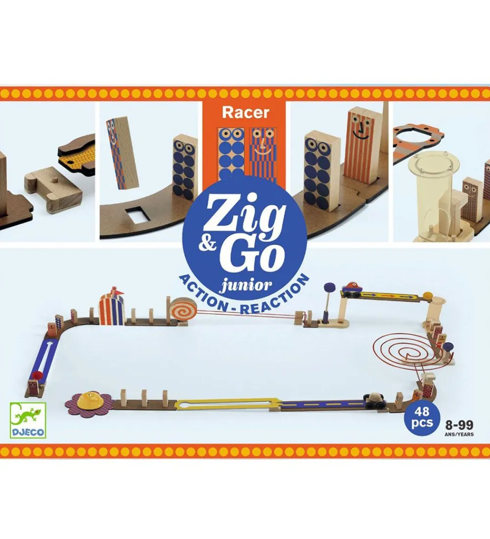 Kuglebaner-Djeco Kuglebane - Zig & Go Racer - 51 Dele