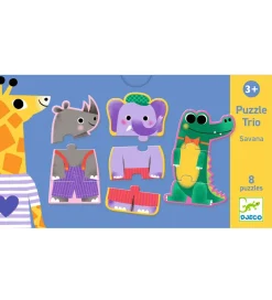 Djeco Puslespil*Puslespil - 24 Brikker - Savana