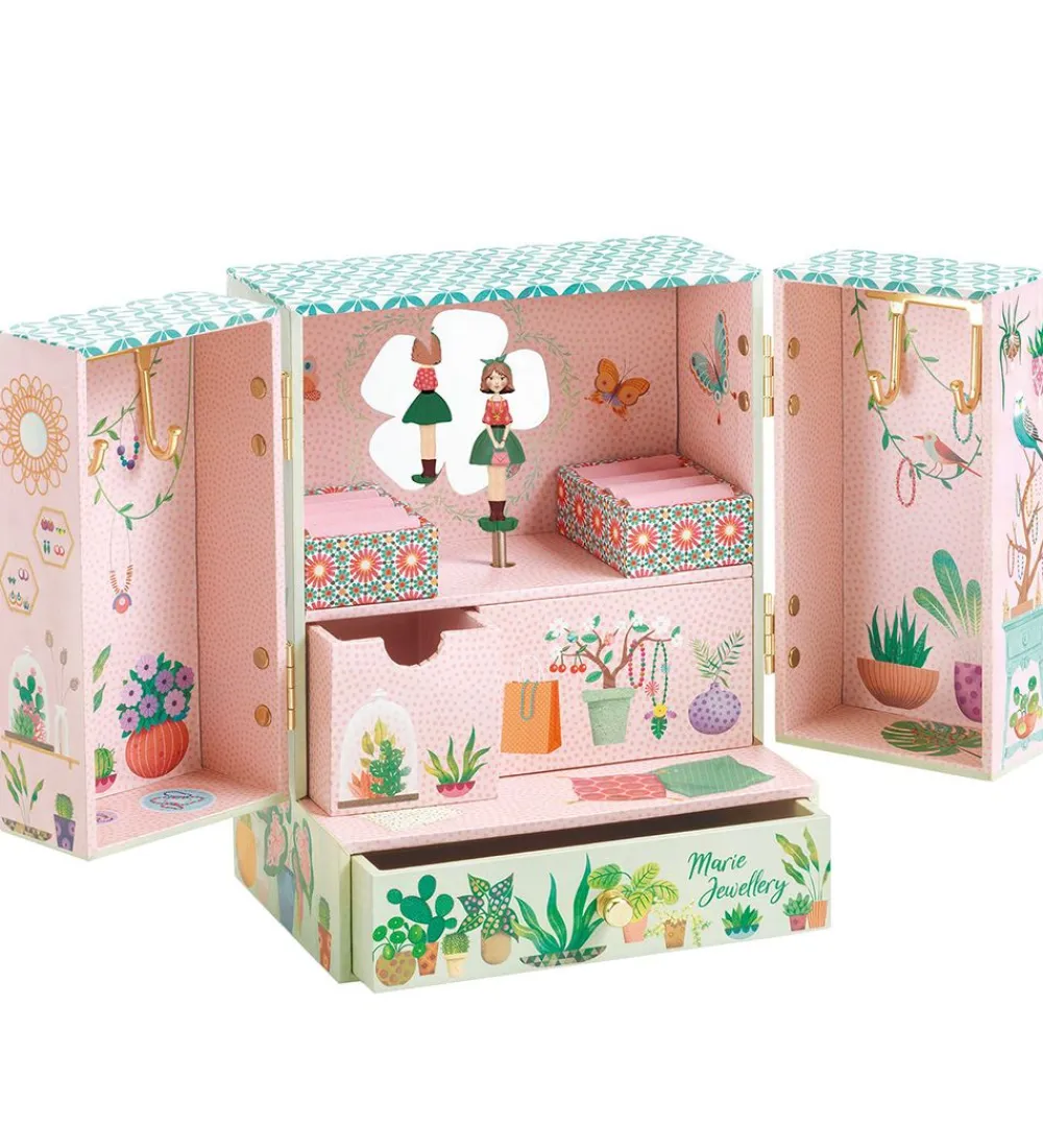 Smykkeskrin-Djeco Smykkeskrin m. Musik - Træ - Musik Box