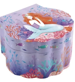 Djeco Smykkeskrin*Smykkeskrin m. Musik - 14,5x8,5x13,5 cm - Enchanted Mermai
