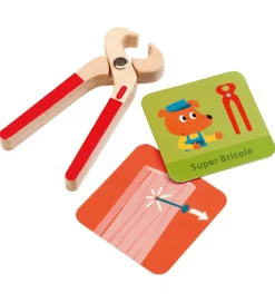 Djeco Legeværktøj*Værktøjskasse - Træ - Super Bricolo - Handyman