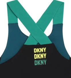 DKNY Gymnastiktøj*Træningstop - Petroleumsblå/Sort