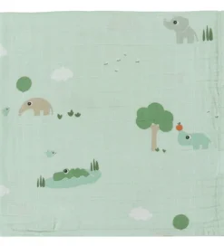 Done by Deer Babysvøb*Babysvøb - Musselin - 120x120 cm - Playground - Blå