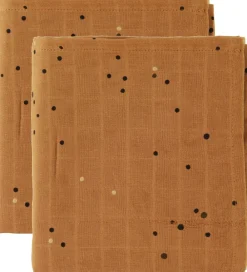 Done by Deer Babysvøb*Babysvøb - 120x120 - 2-pak - Dreamy Dots - Mustard