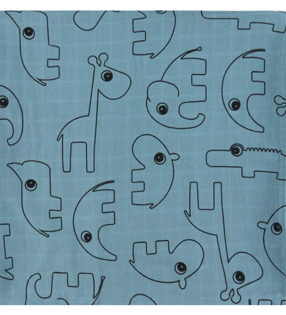 Done by Deer Sovetid|Babysvøb*Babysvøb - 120x120 cm - 2-pak - Contour Blue