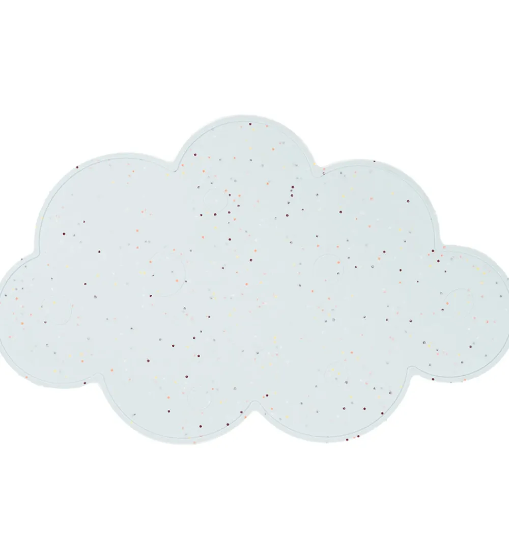 Dækkeservietter-Done by Deer Dækkeserviet - Silikone - Sky - Confetti Blue