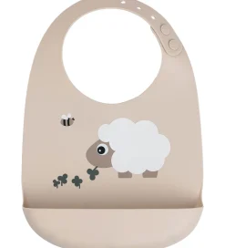 Done by Deer Hagesmække*Hagesmæk m. Lomme - Silikone - Sheepy Sand
