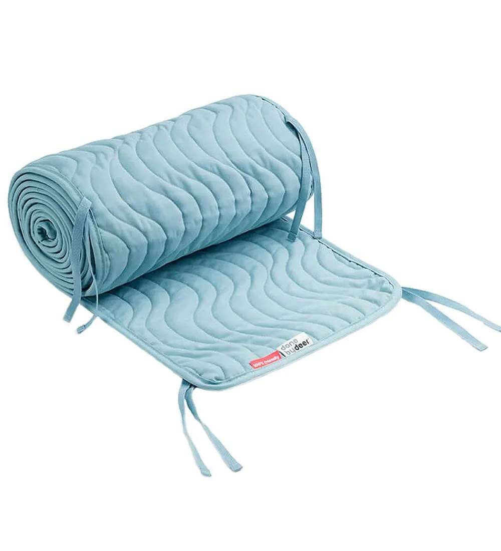 Sengerande-Done by Deer Sengerand - Quilted - Waves - Blå