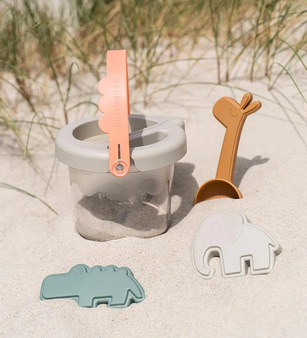 Strandlegetøj-Done by Deer Strandsæt - Spand - 5 Dele - Deer Friends Sand