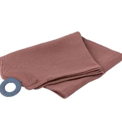 Doomoo Bideringe|Stofbleer*Ammetæppe m. Bidering - Musselin - 100x85 cm - Terracotta